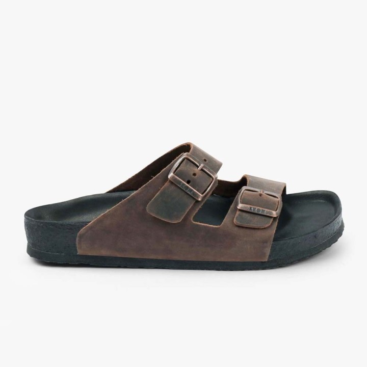 Saboti barbati Leon 4724, piele naturala, maro