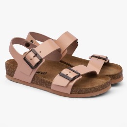 Sandale dama Leon 4303, piele naturala, roz pudrat